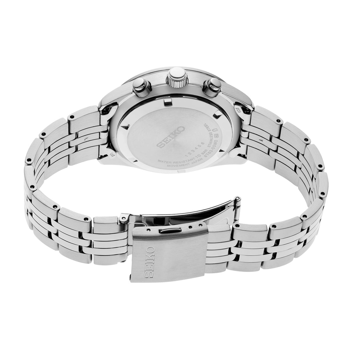 Seiko Men's Quartz Analog Watch with Stainless Steel Strap SSB429