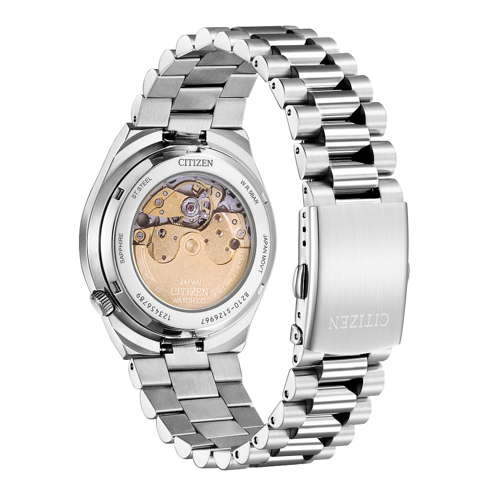 Citizen Tsuyosa Automatic Burgundy Dial Stainless Steel Bracelet Watch 40mm - NJ0150-56W
