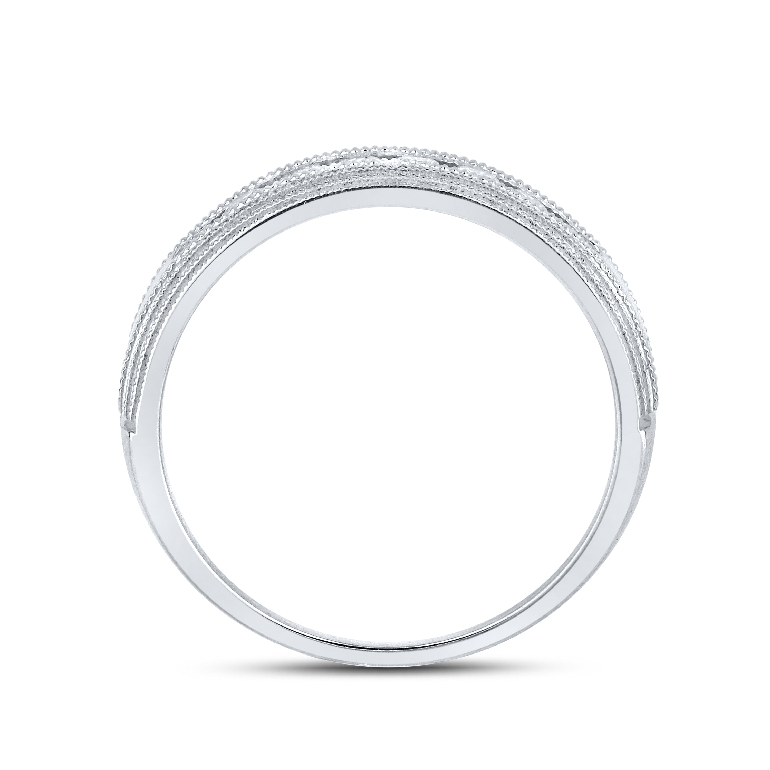 10KT WHITE GOLD 0.48 CTW MEN’S DIAMOND BAND