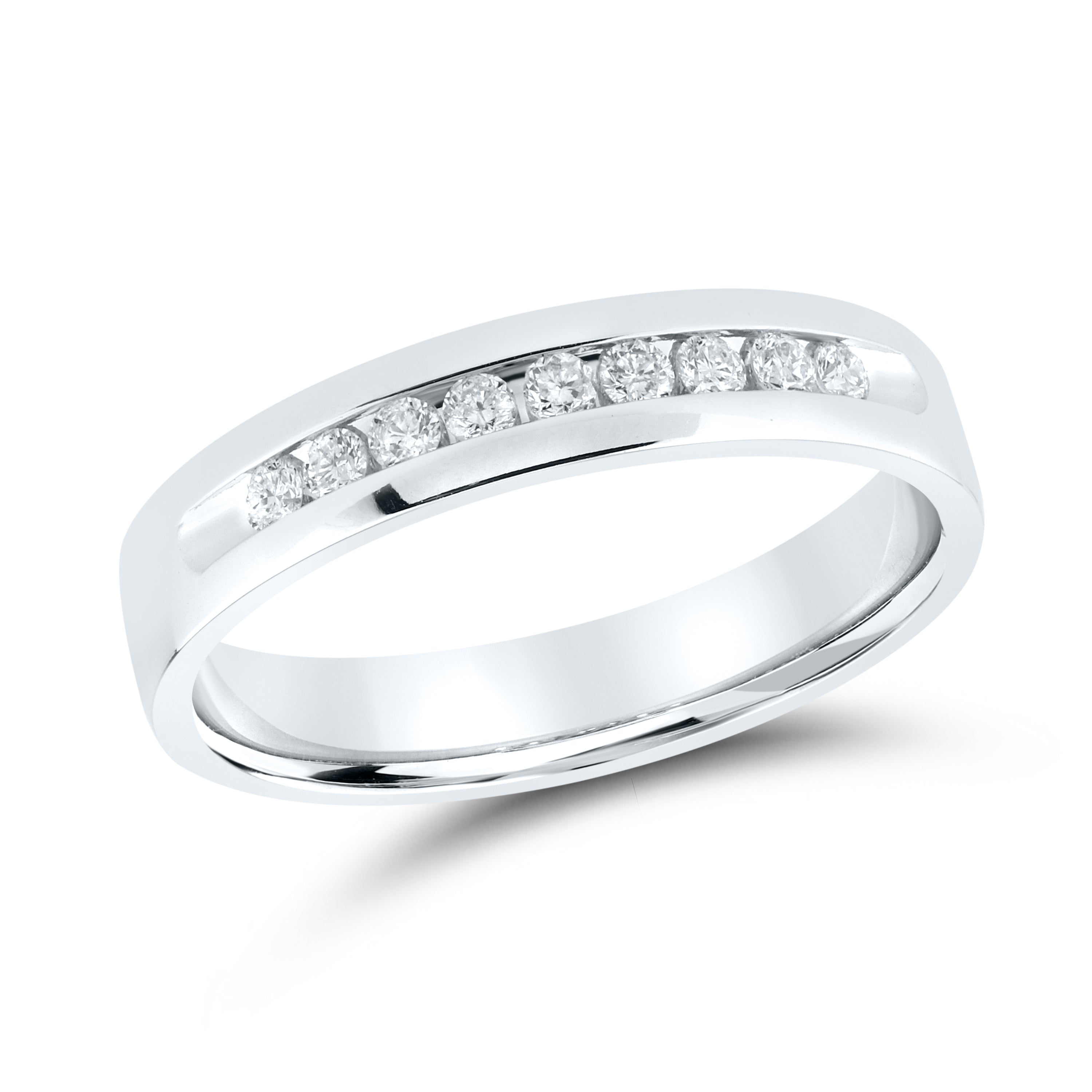 14kt White Gold 0.25 CTW Lab Diamond Men's Band