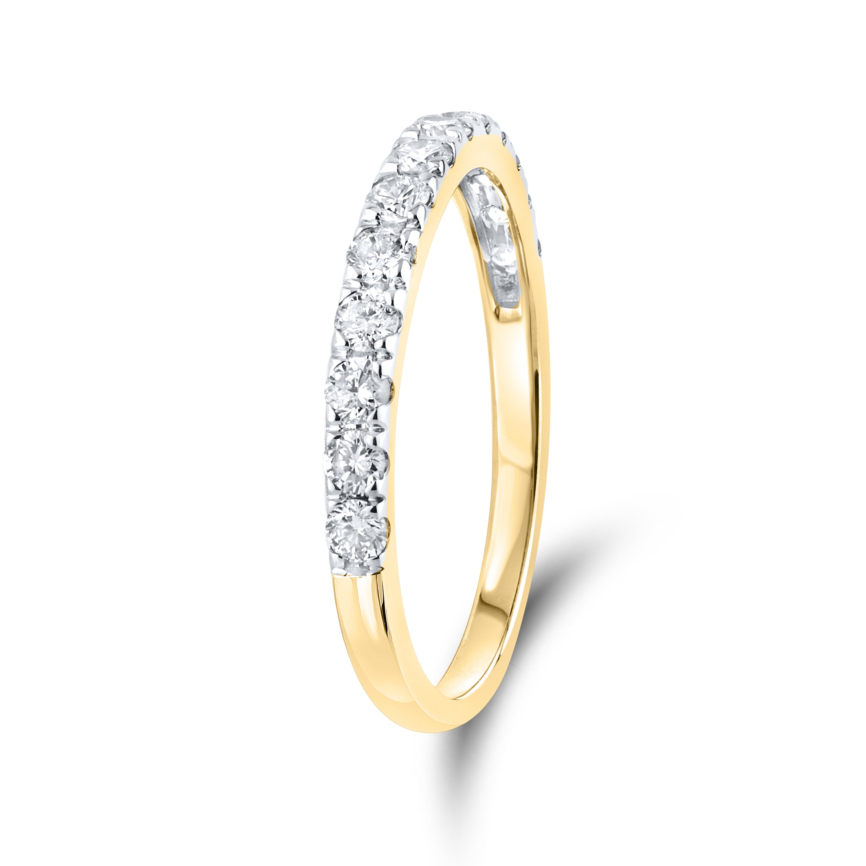 10kt Yellow Gold 0.49 CTW Diamond Wedding Band