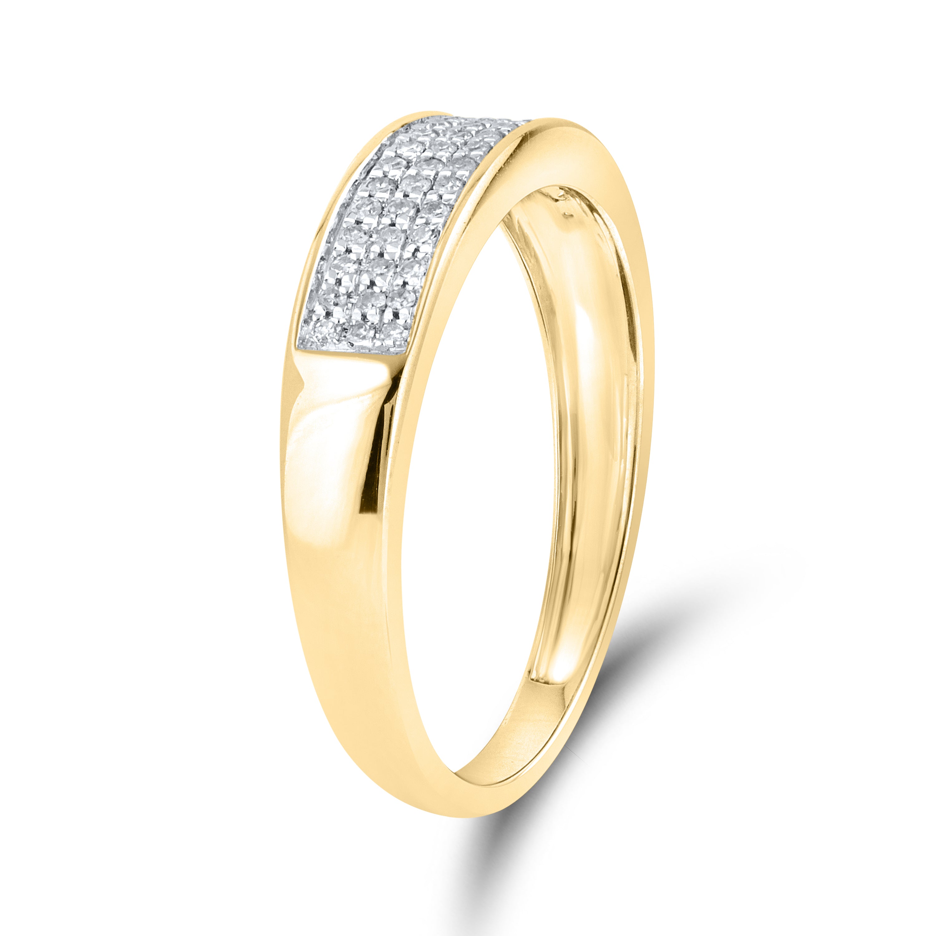 14kt Yellow Gold 0.15 CTW Diamond Wedding Band