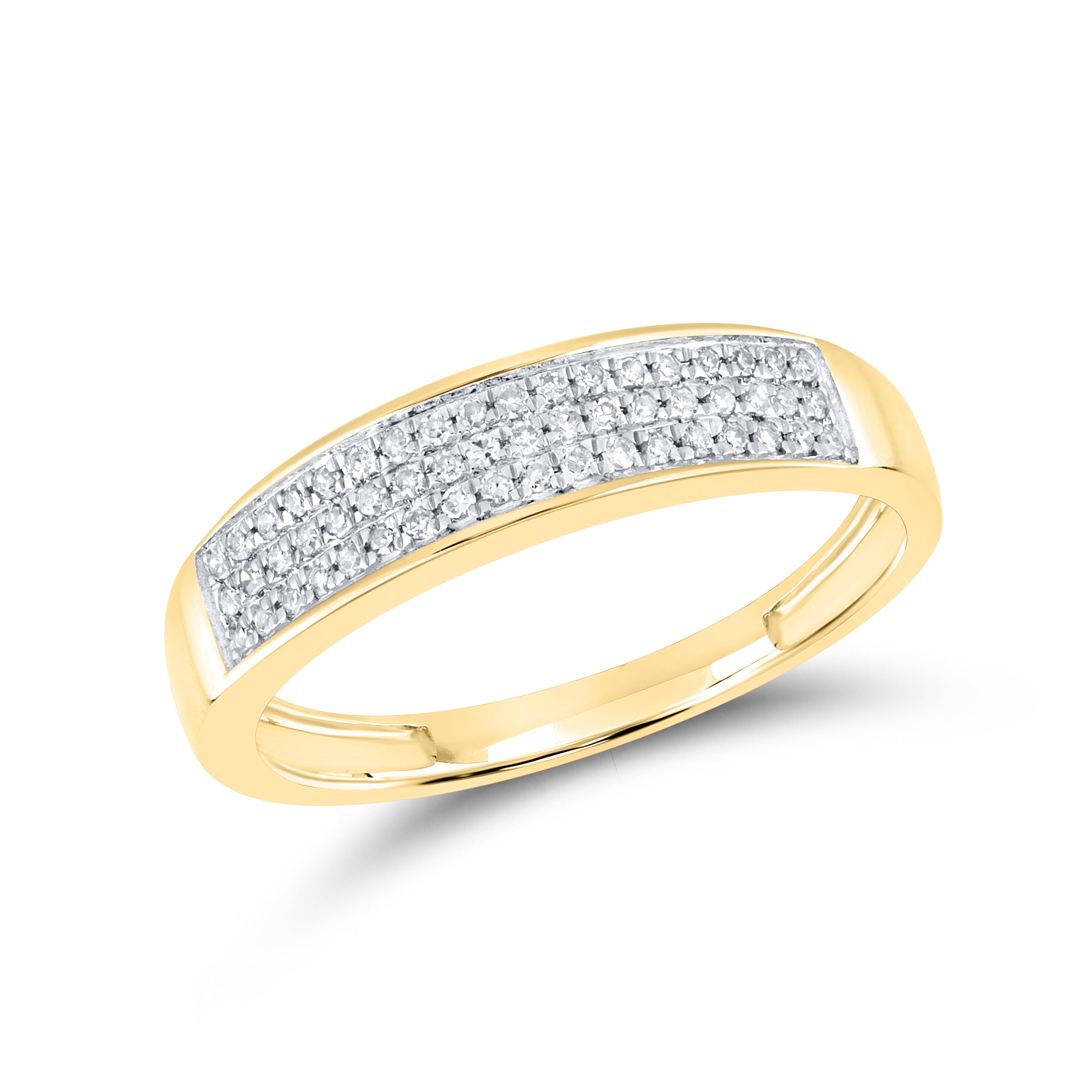 14kt Yellow Gold 0.15 CTW Diamond Wedding Band