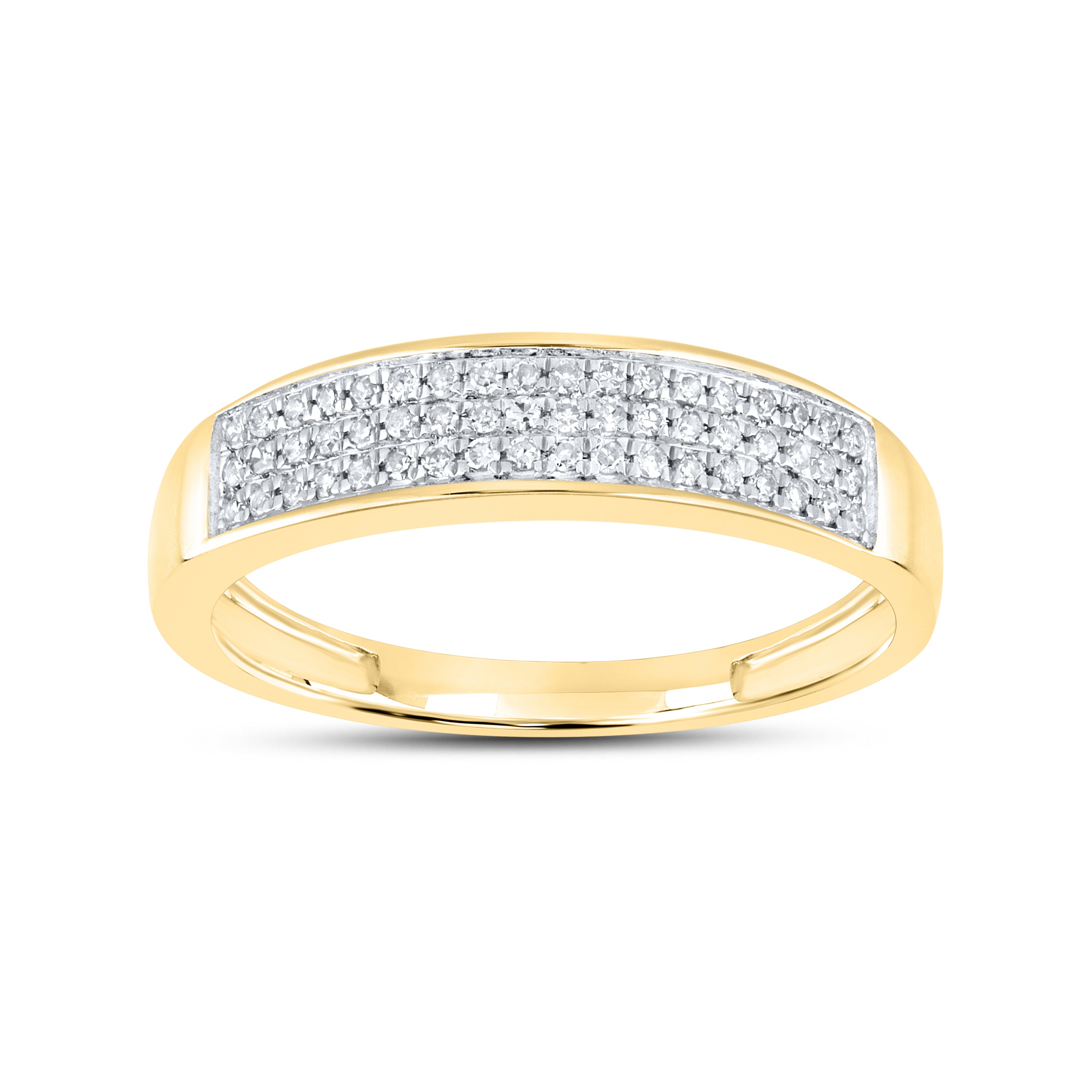 14kt Yellow Gold 0.15 CTW Diamond Wedding Band