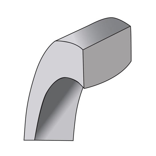 14kt White Gold 7mm Standard Weight Flat Comfort Fit Wedding Band Size 13.5