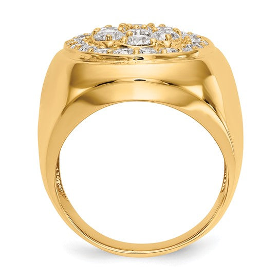 14kt Yellow Gold VS Diamond men's ring