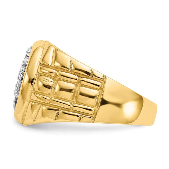 14kt Yellow Gold VS Diamond men's ring