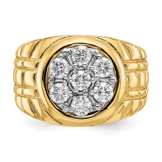 14kt Yellow Gold VS Diamond men's ring