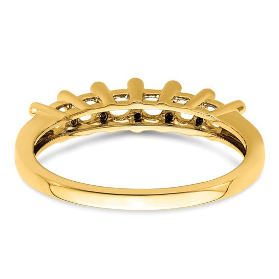 14kt Yellow Gold Family Jewelry Synthetic Stone & Diamond Set Ring