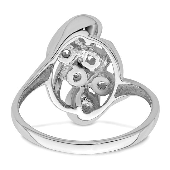 14kt White Gold Synthetic Family Jewelry Ring