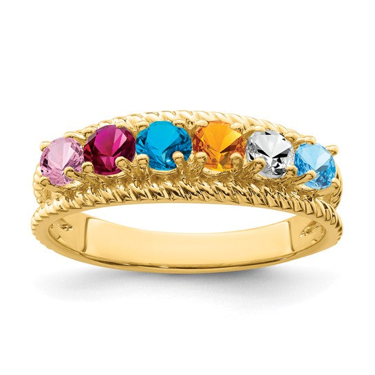 14kt Yellow Gold Family Jewelry Ring