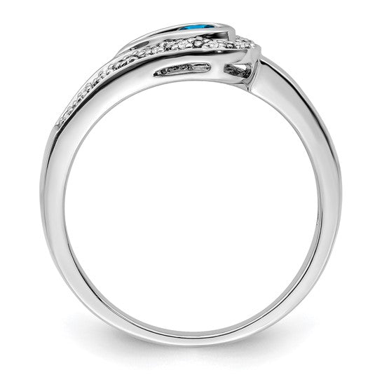 14KT White Gold Family Jewelry Diamond Semi-Set Ring