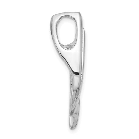 14kt White Gold Holds 7-1.9mm Stone, Slide Mounting