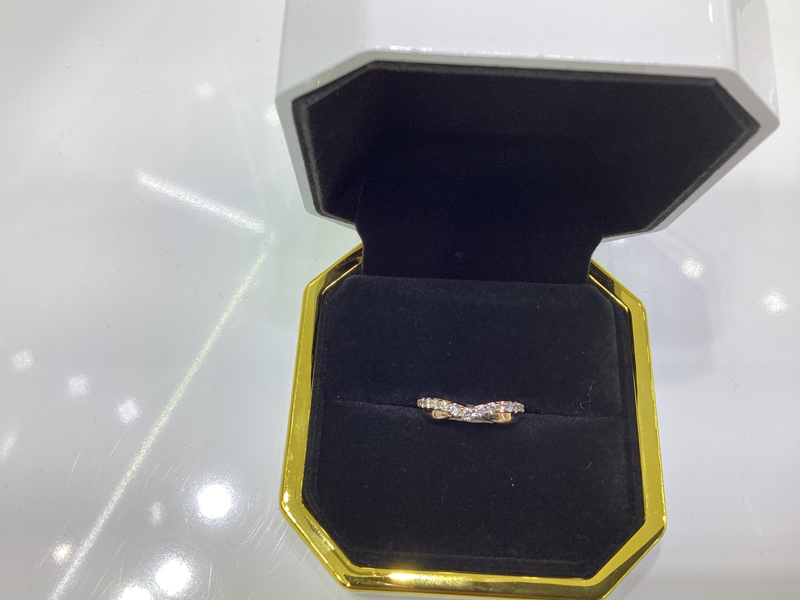 14k Rose Gold 0.50 ctw lab diamond band