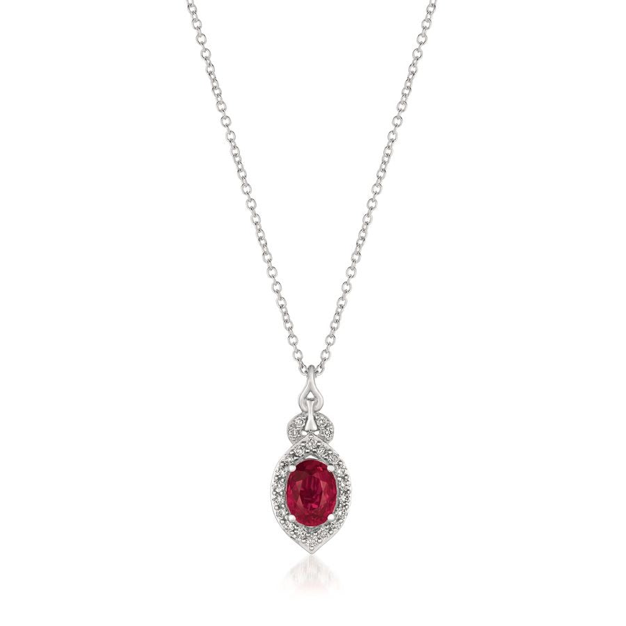Le Vian 14K Vanilla Gold® Pendant | Passion Ruby® 3/4 cts. | Vanilla diamonds® 1/5 cts.