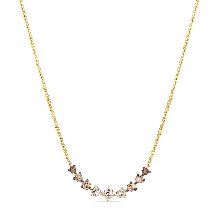 Le Vian 14K Honey Gold™ Adjustable Necklace | Chocolate ombré® diamonds 1/2 cts.