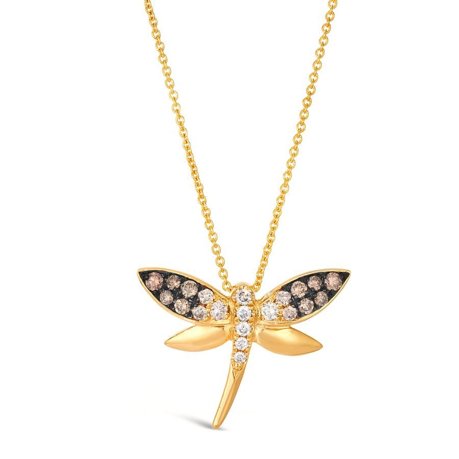 Le Vian 14K Honey Gold™ Pendant | Chocolate ombré® diamonds 1/5 cts., Nude diamonds™ 1/6 cts.