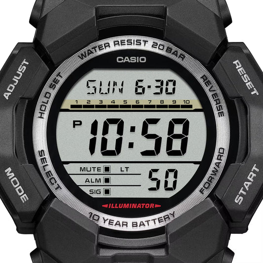 Casio G-SHOCK Digital GD-010 Series Mens Watch Grey 55mm GD-010-1CR