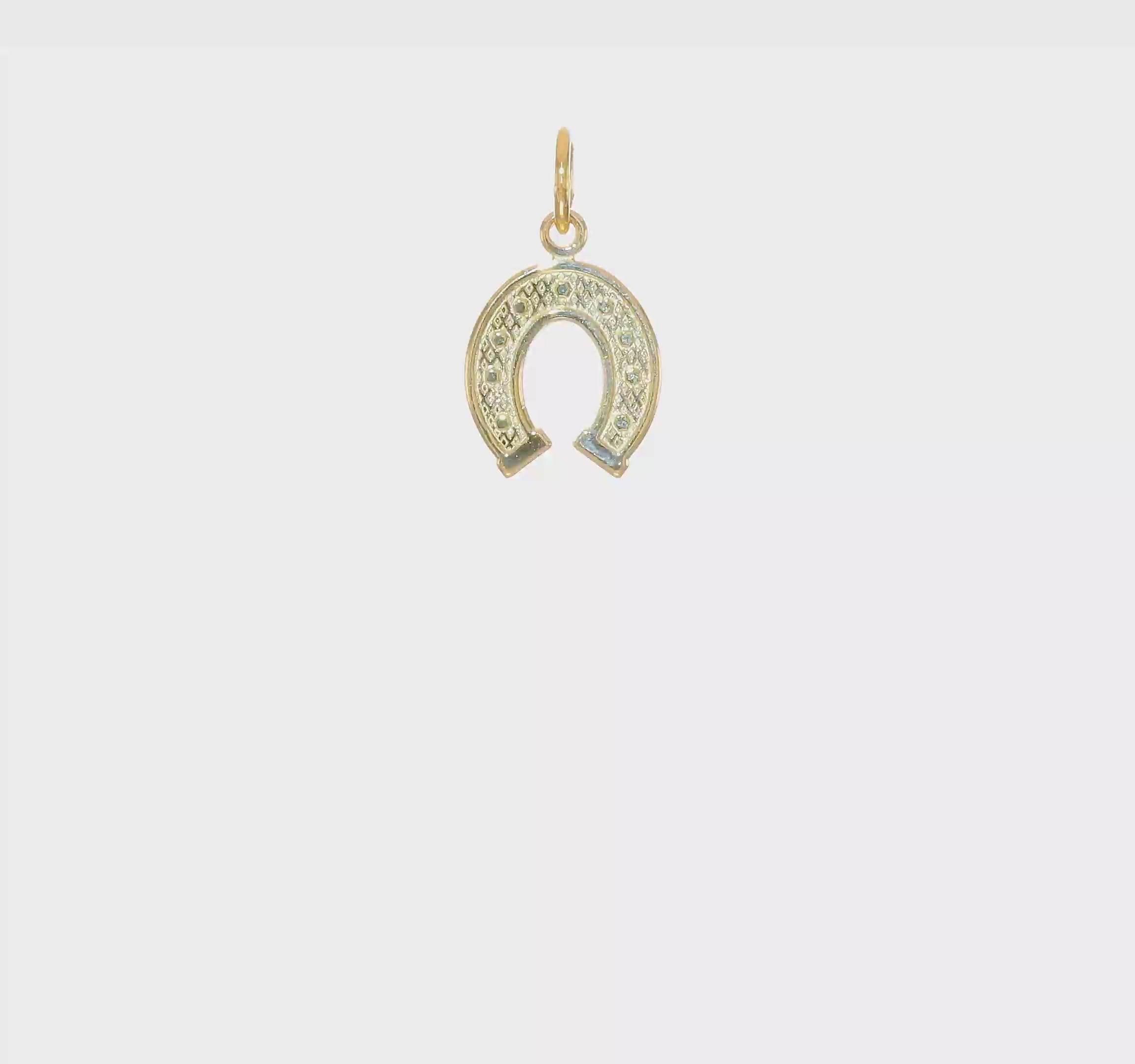 10kt Yellow Gold Horseshoe Charm
