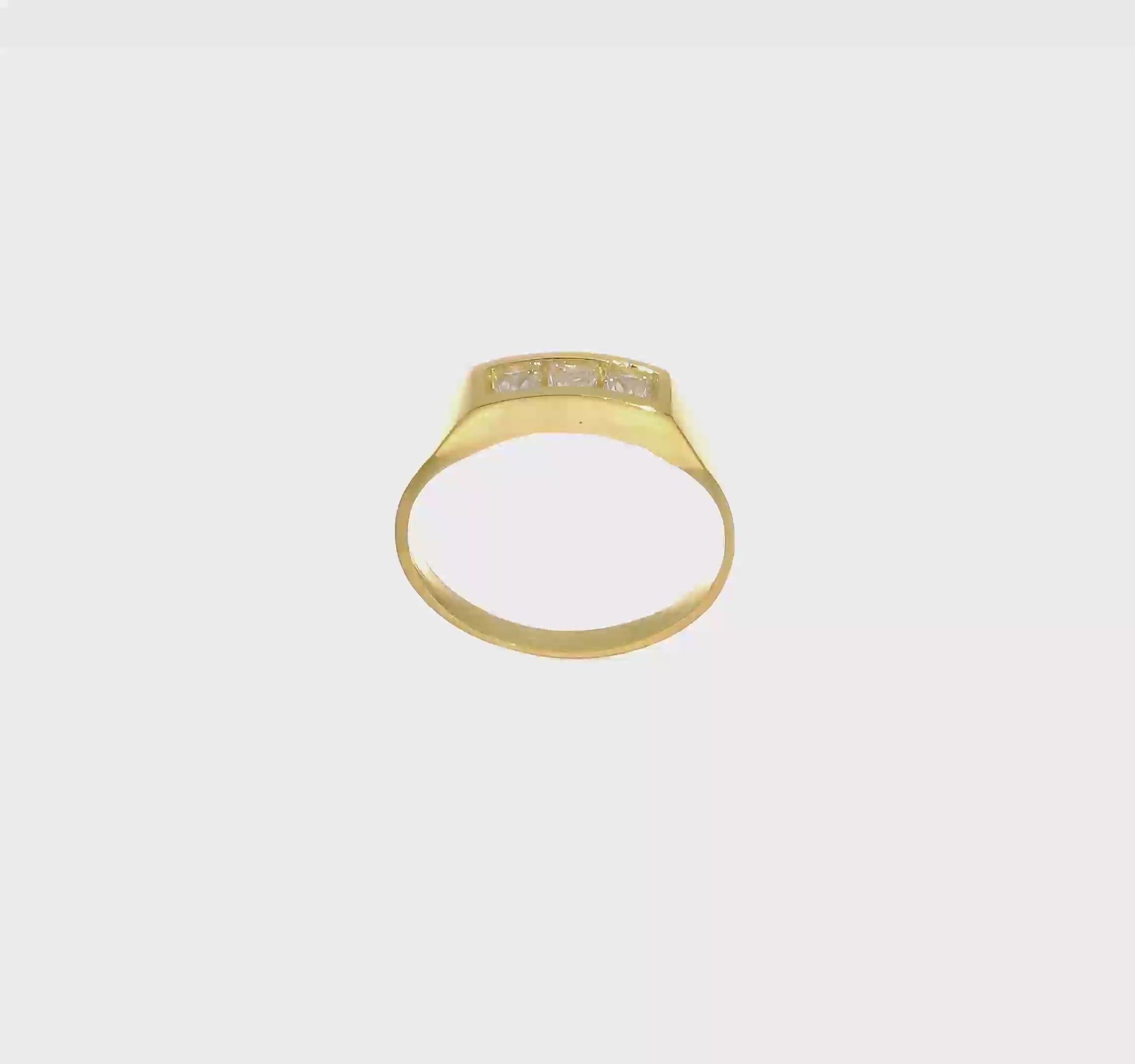 10kt Yellow Gold CZ Polished Child's Ring