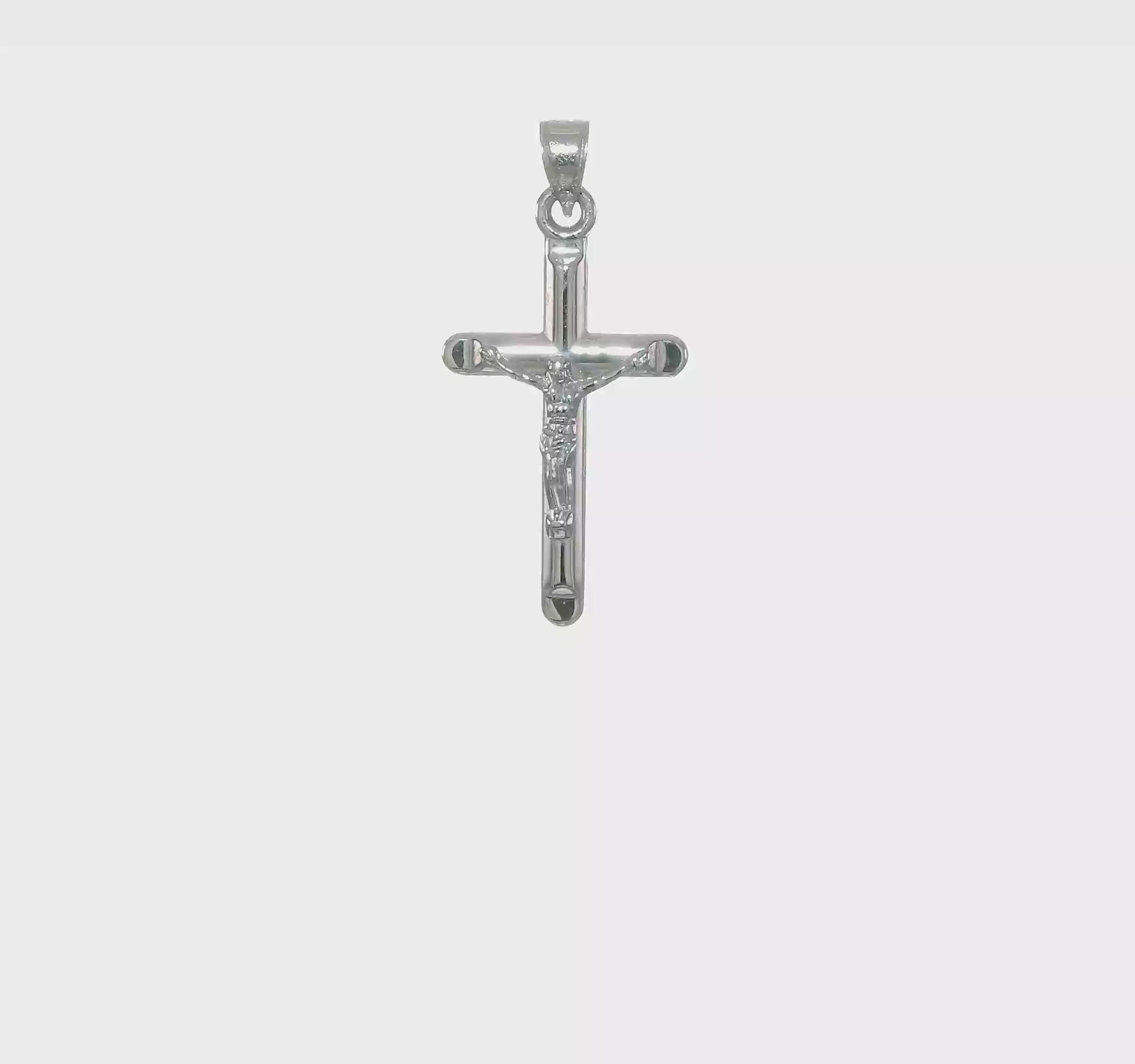 14kt White Gold Crucifix Pendant