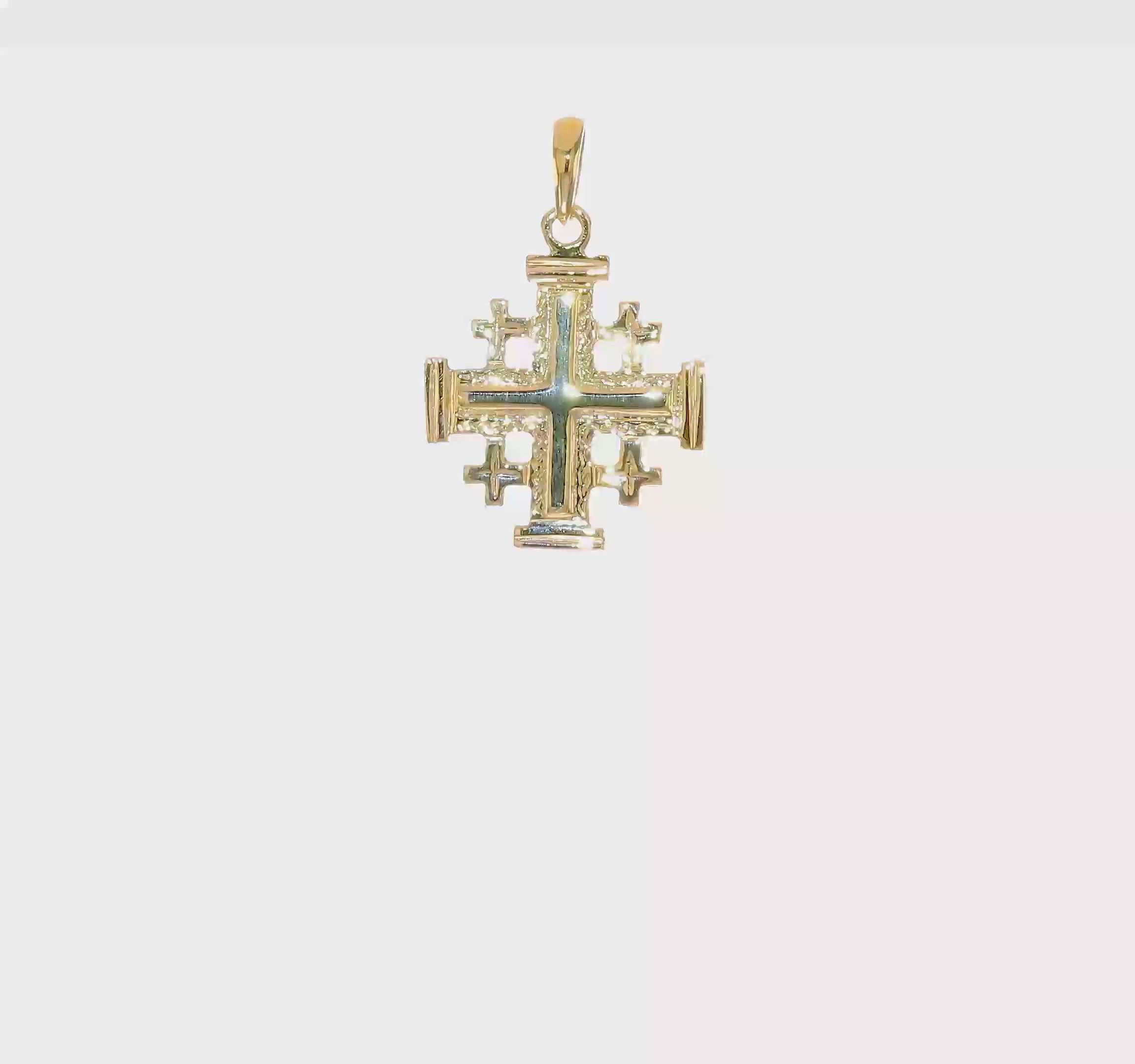 10kt Yellow Gold Jerusalem Cross Pendant