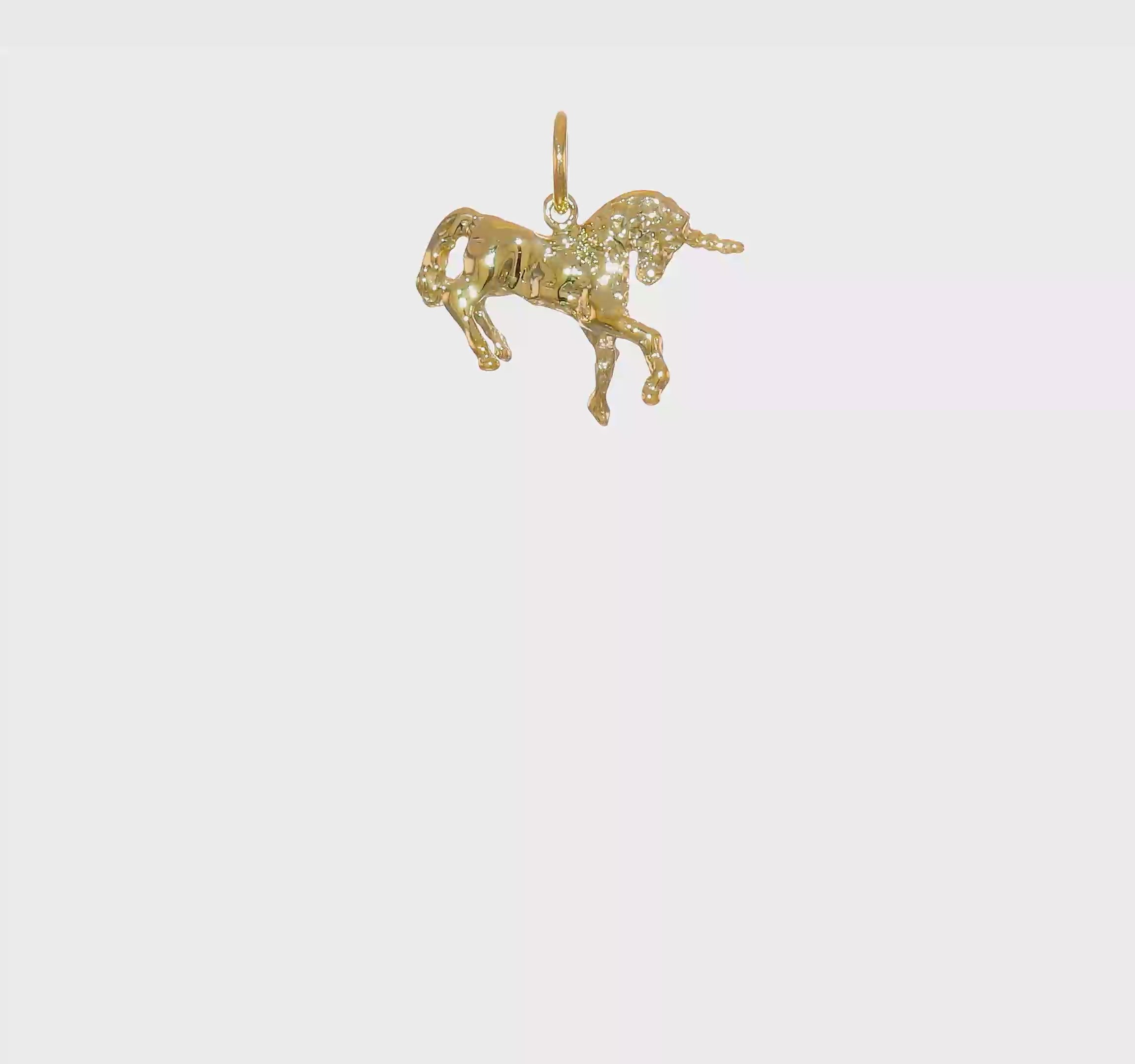 10kt Yellow Gold Unicorn Charm
