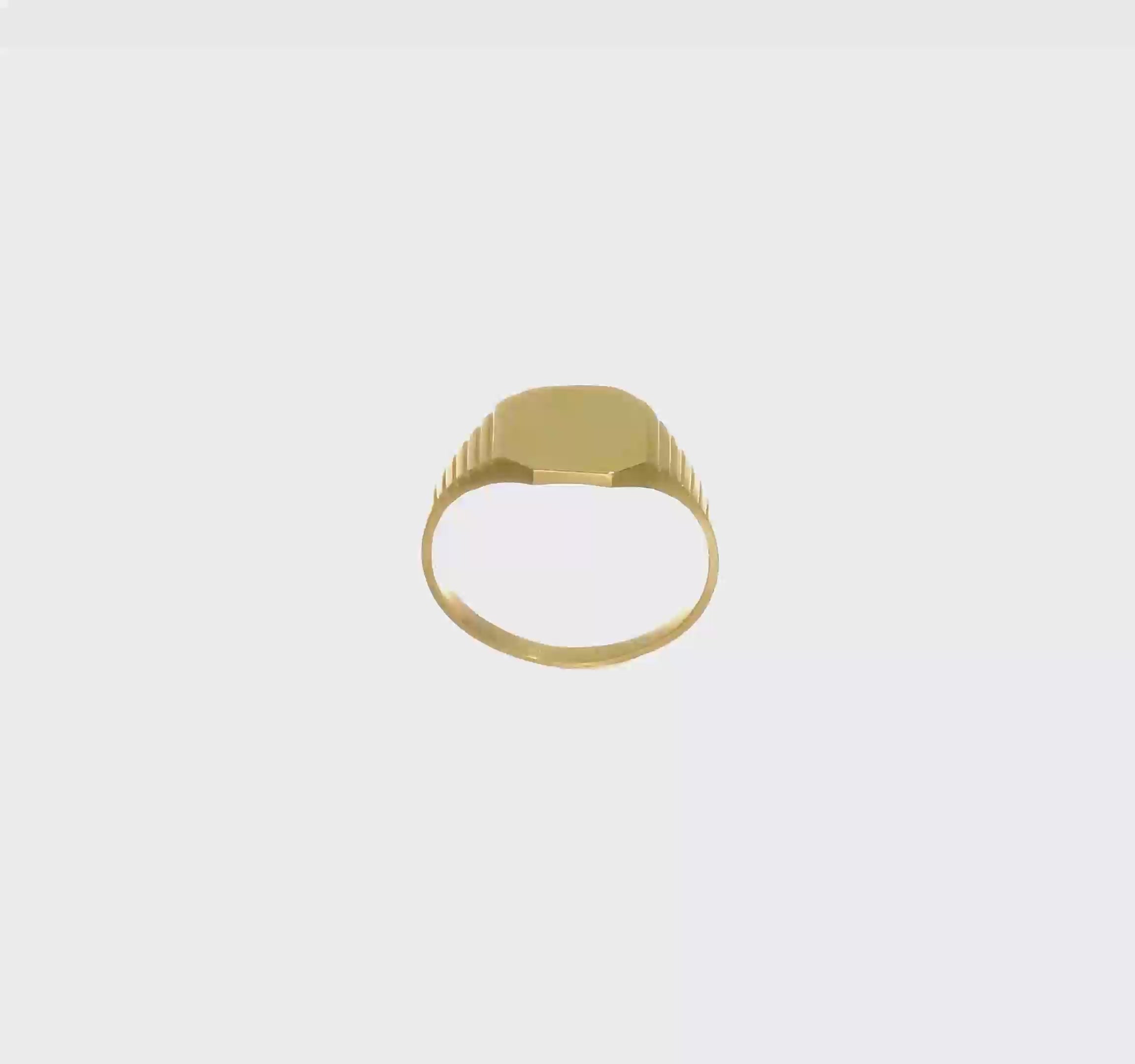 10KT Yellow Gold Signet Baby Ring