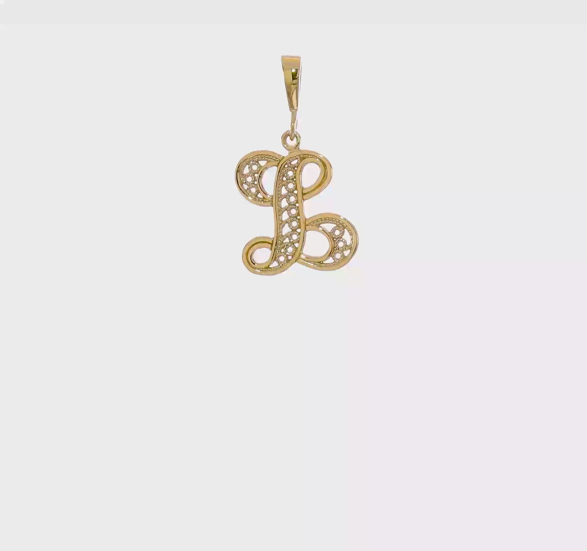 10kt Yellow Gold Initial L Pendant