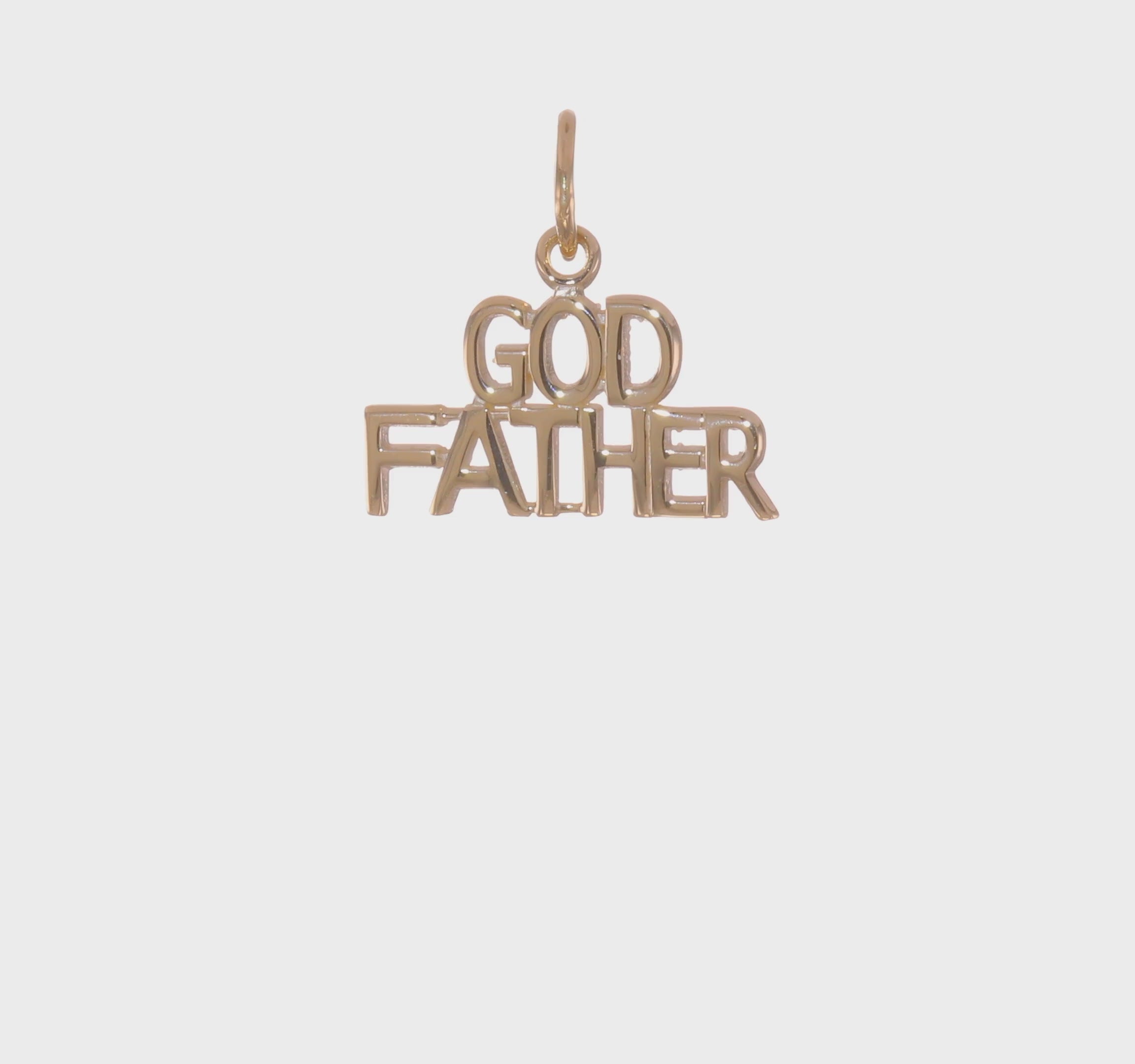 10kt Yellow Gold GODFATHER Charm