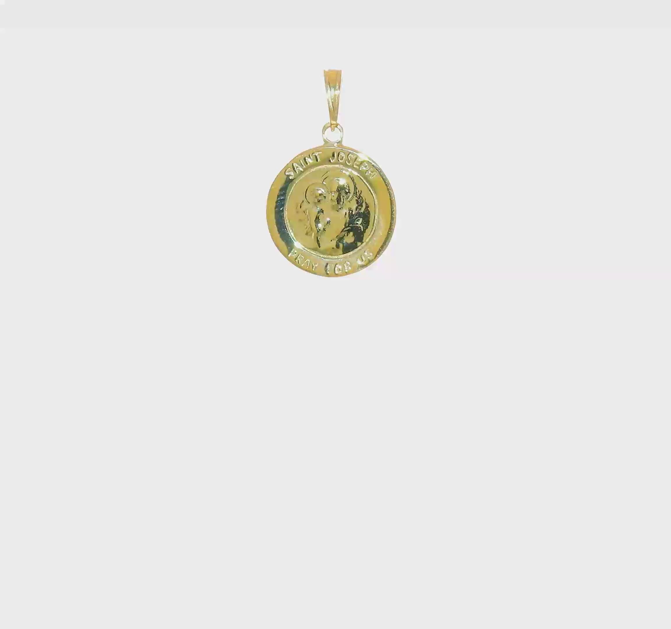 10kt Yellow Gold Saint Joseph Medal Charm