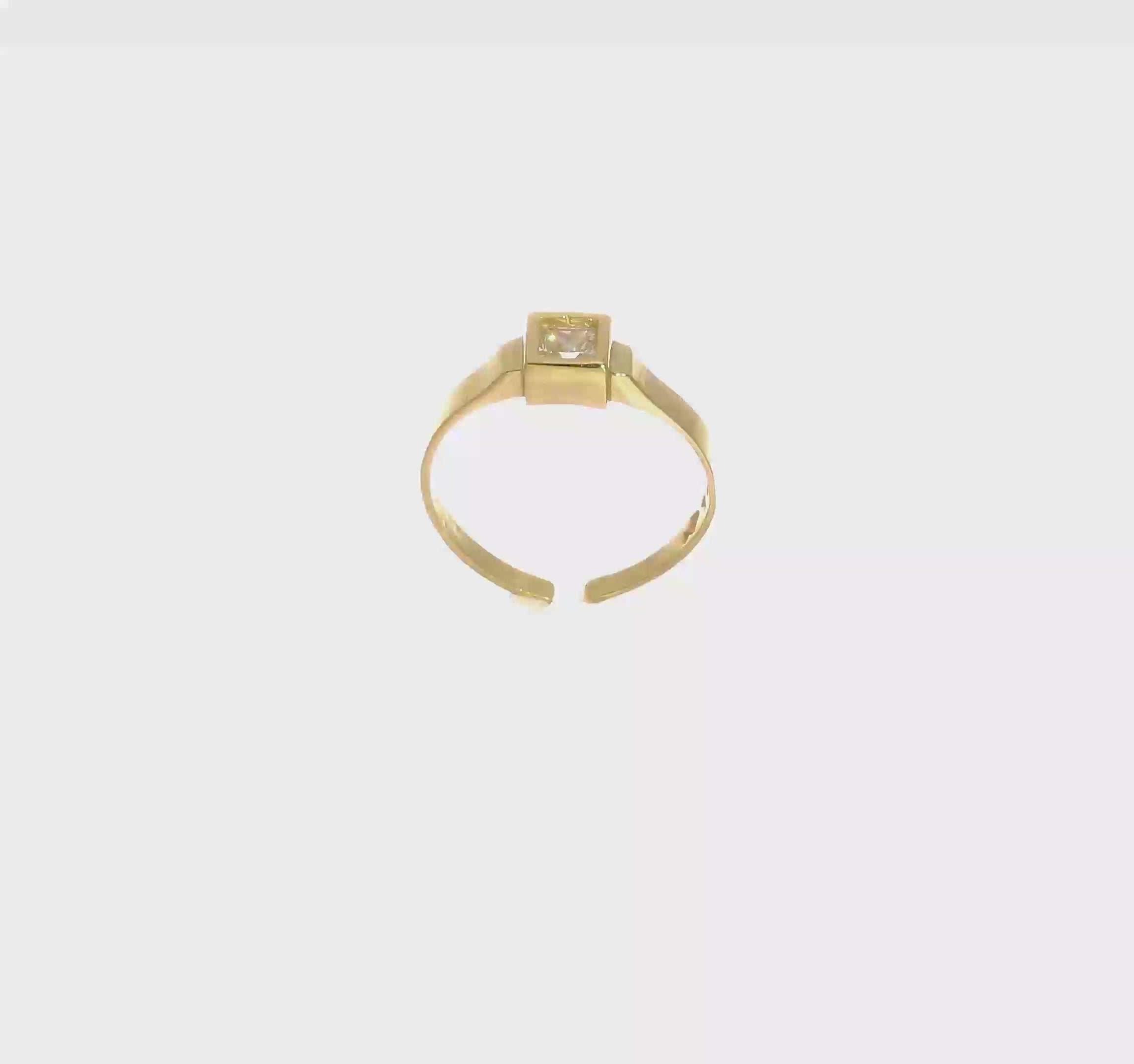 10kt Yellow Gold CZ Toe Ring