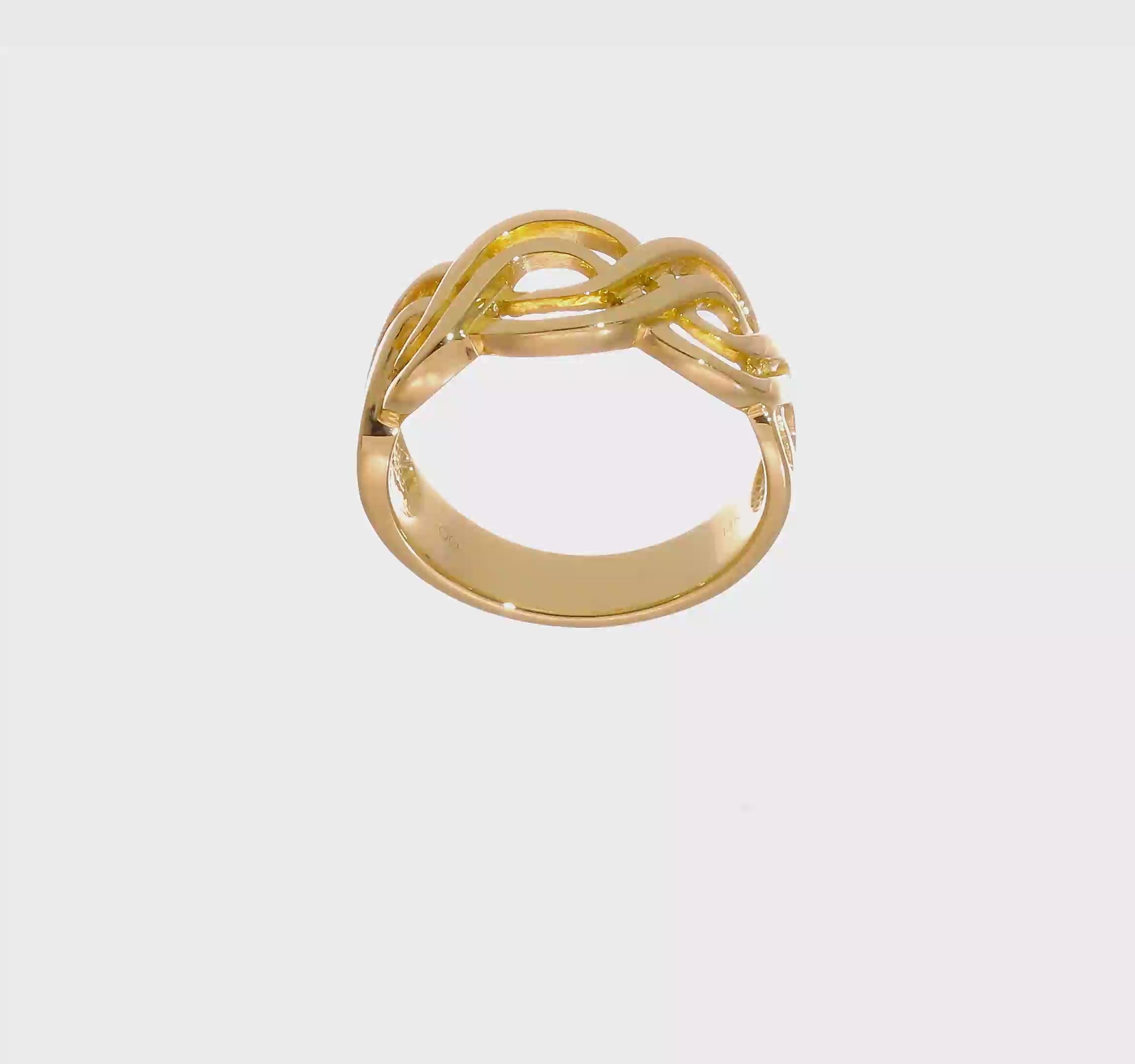 14kt Yellow Gold Infinity Ring