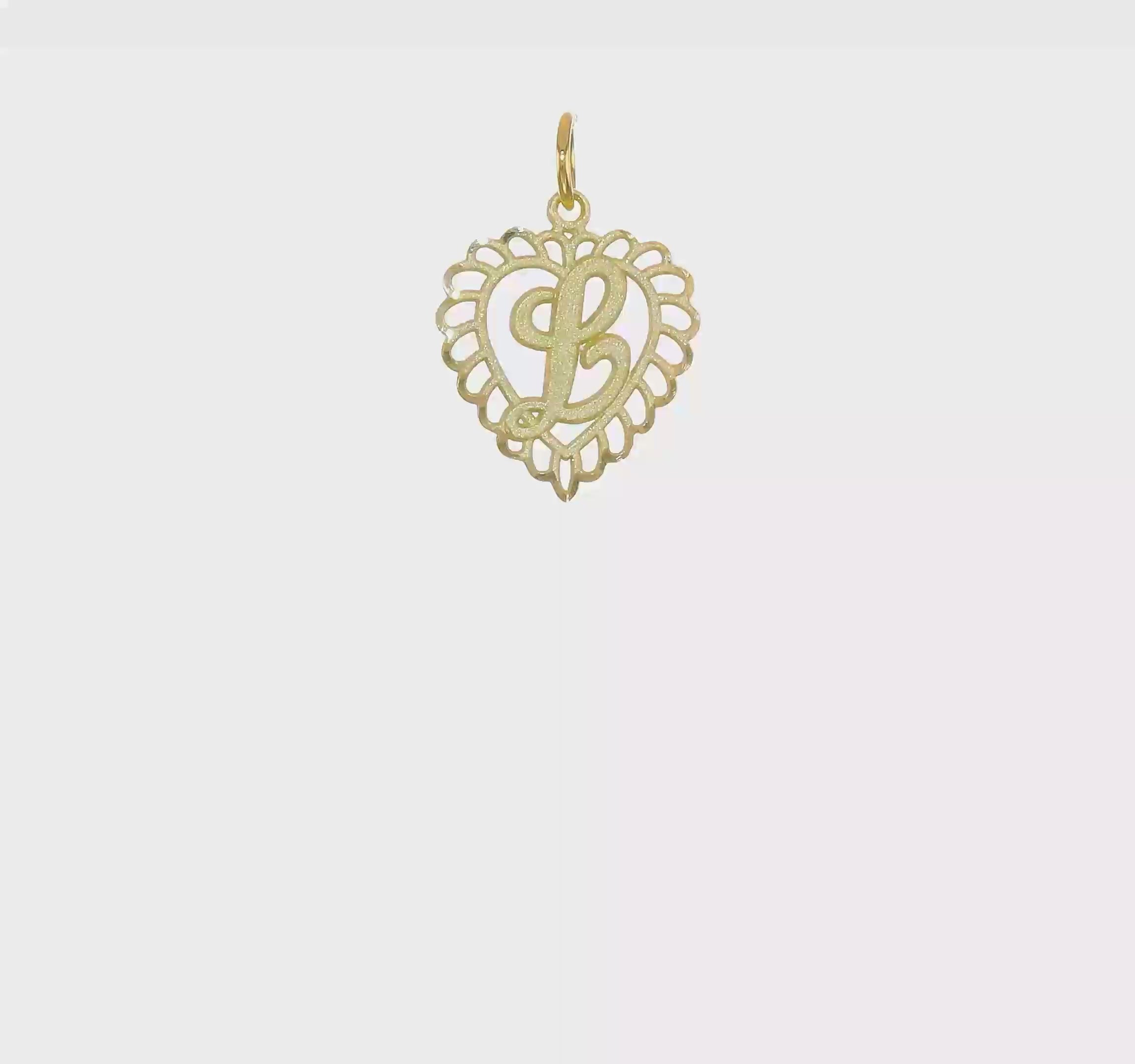 10kt Yellow Gold Initial L Charm