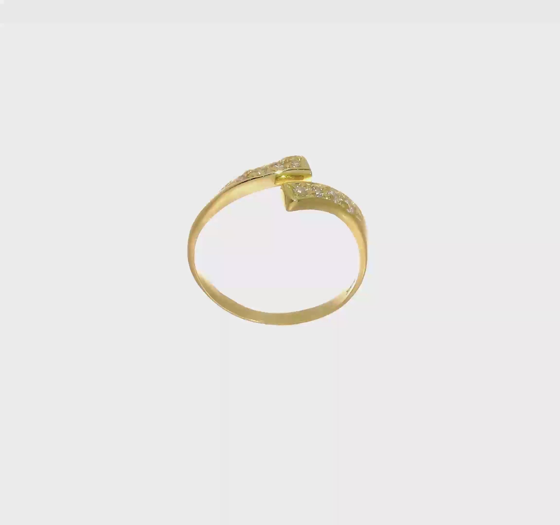 10kt Yellow Gold CZ Toe Ring
