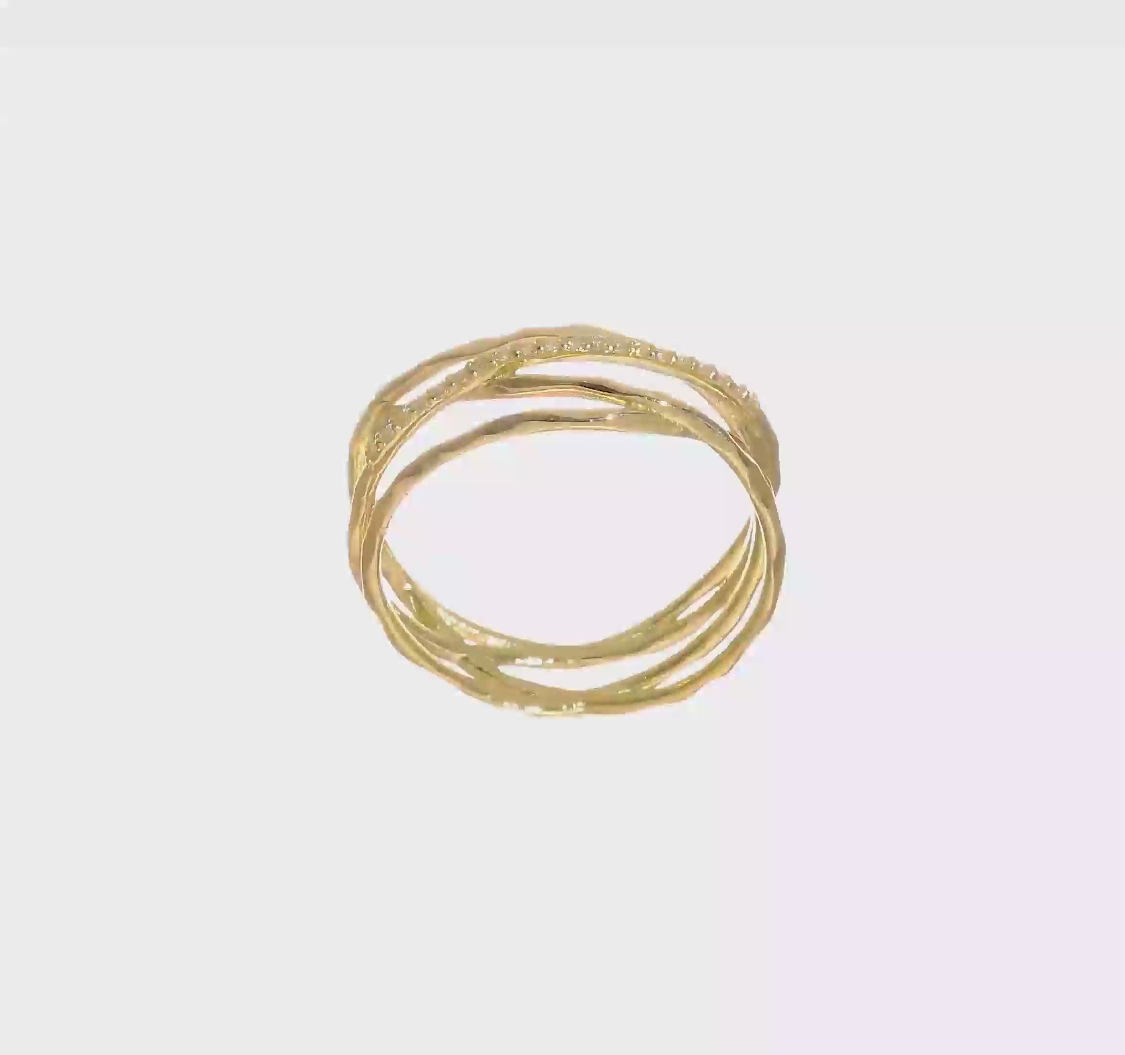 10KT Yellow Gold CZ Ring
