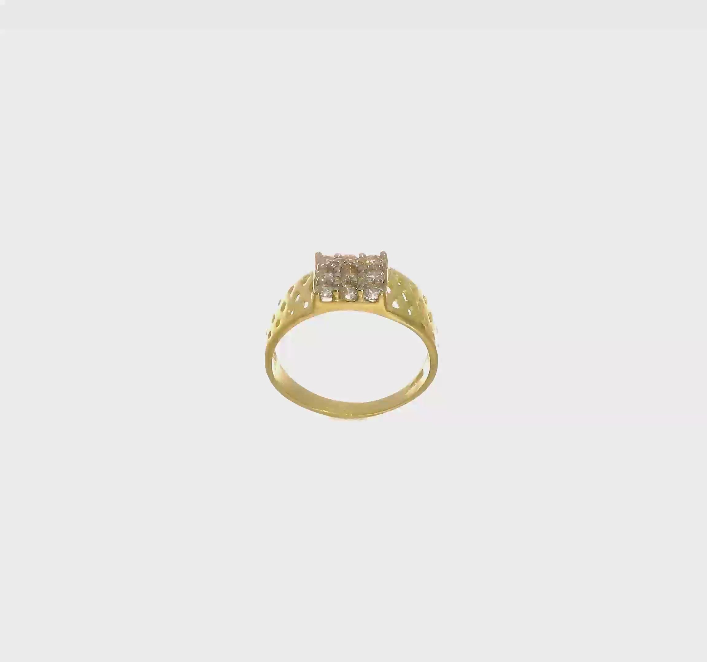 10kt Yellow Gold CZ Baby Ring
