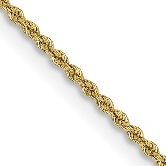 14KT Yellow Gold 26 inch 2mm Regular Rope with Lobster Clasp Chain
