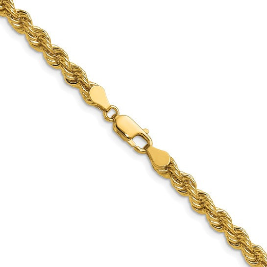 14kt Yellow Gold 18 inch 5mm Regular Rope with Lobster Clasp Chain