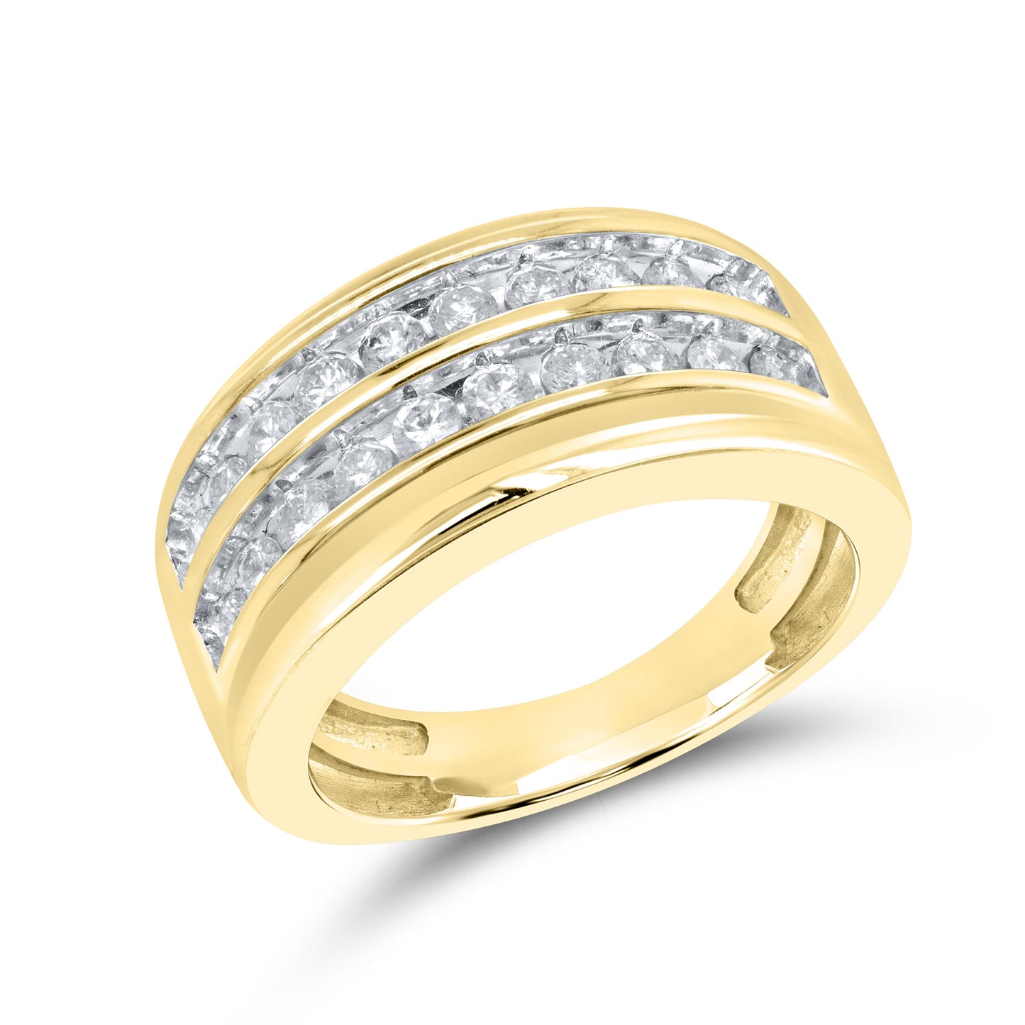 10k Yellow Gold 1.00 CTW Diamond Men’s Ring