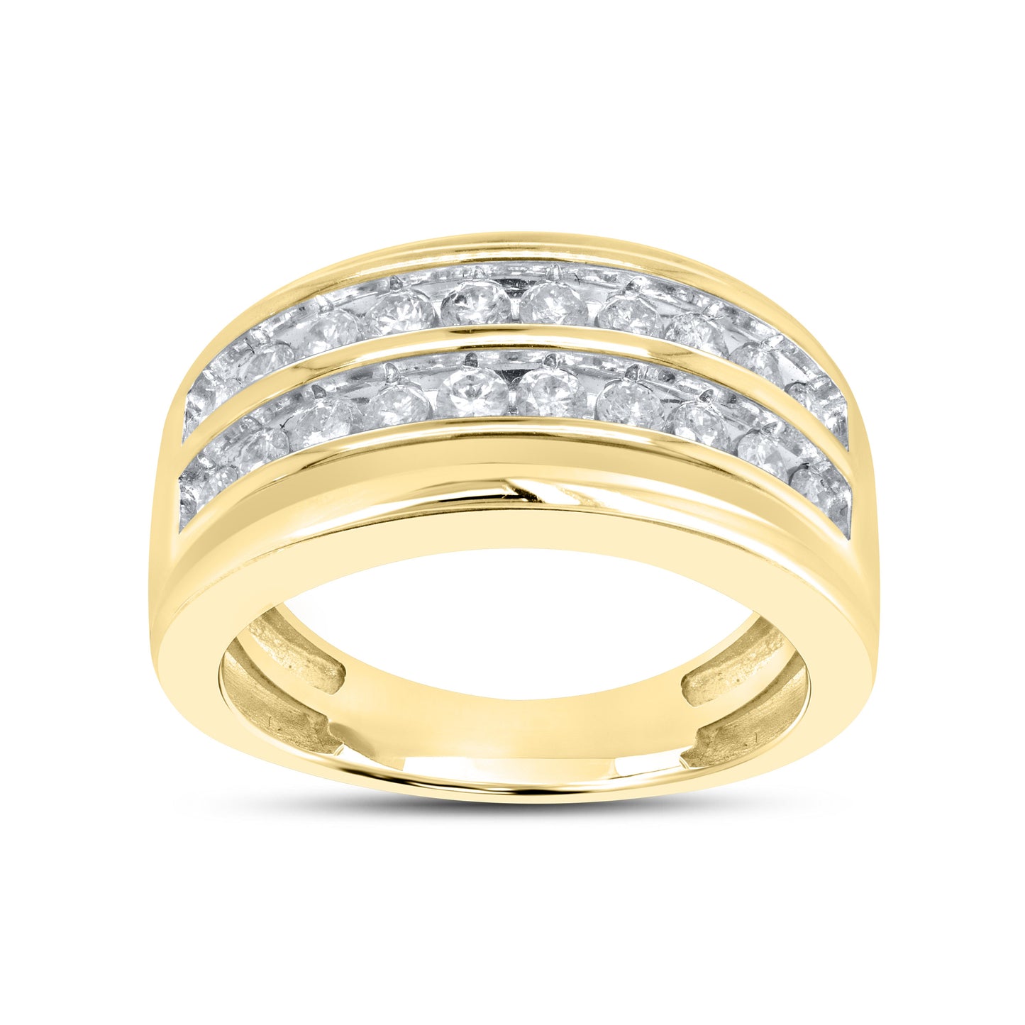 10k Yellow Gold 1.00 CTW Diamond Men’s Ring