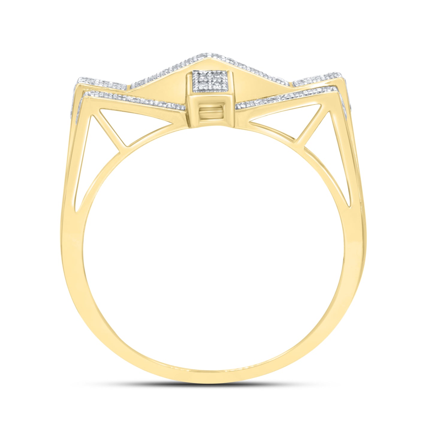 10k Yellow Gold 0.25 ctw Diamond Men’s Ring