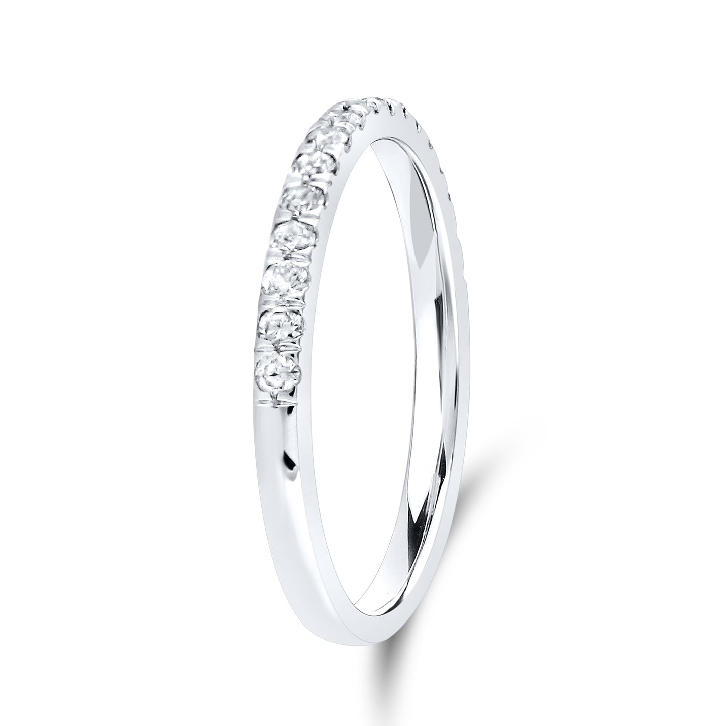 14kt White Gold 1 ctw Natural Diamond Bridal Ring