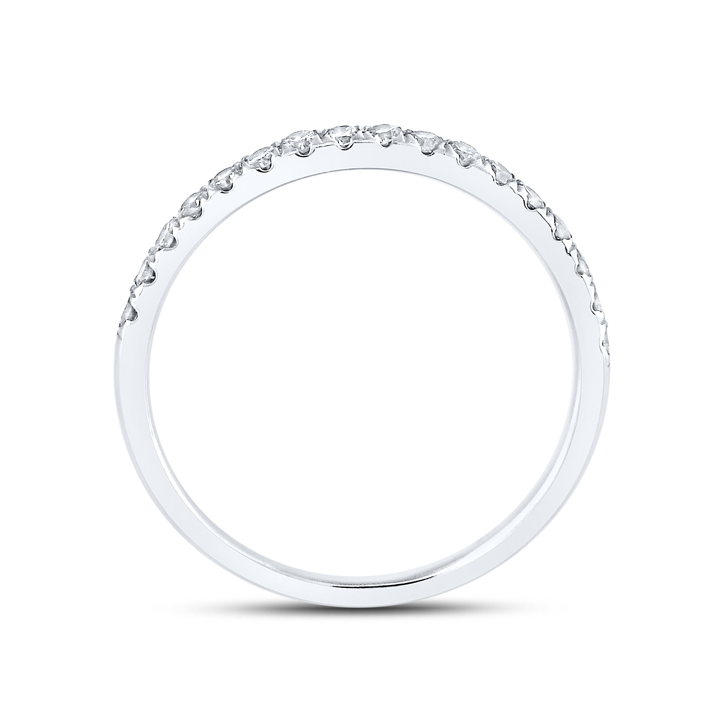 14kt White Gold 1 ctw Natural Diamond Bridal Ring