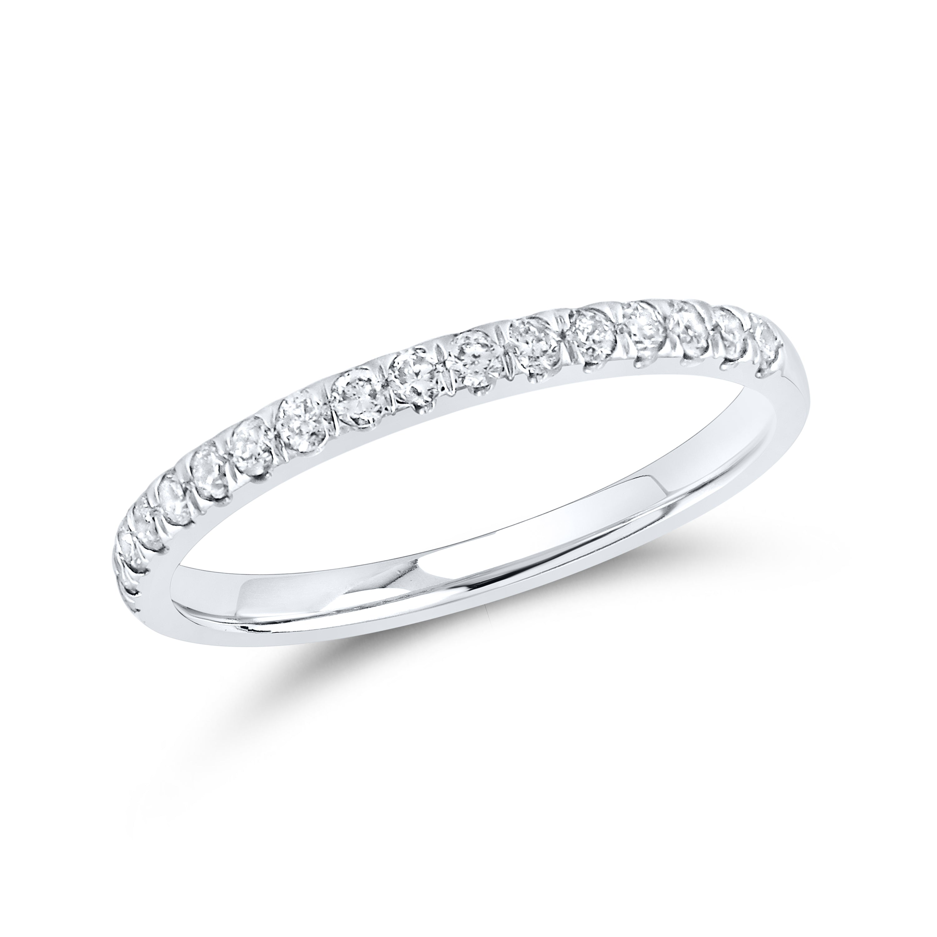 14kt White Gold 1 ctw Natural Diamond Bridal Ring