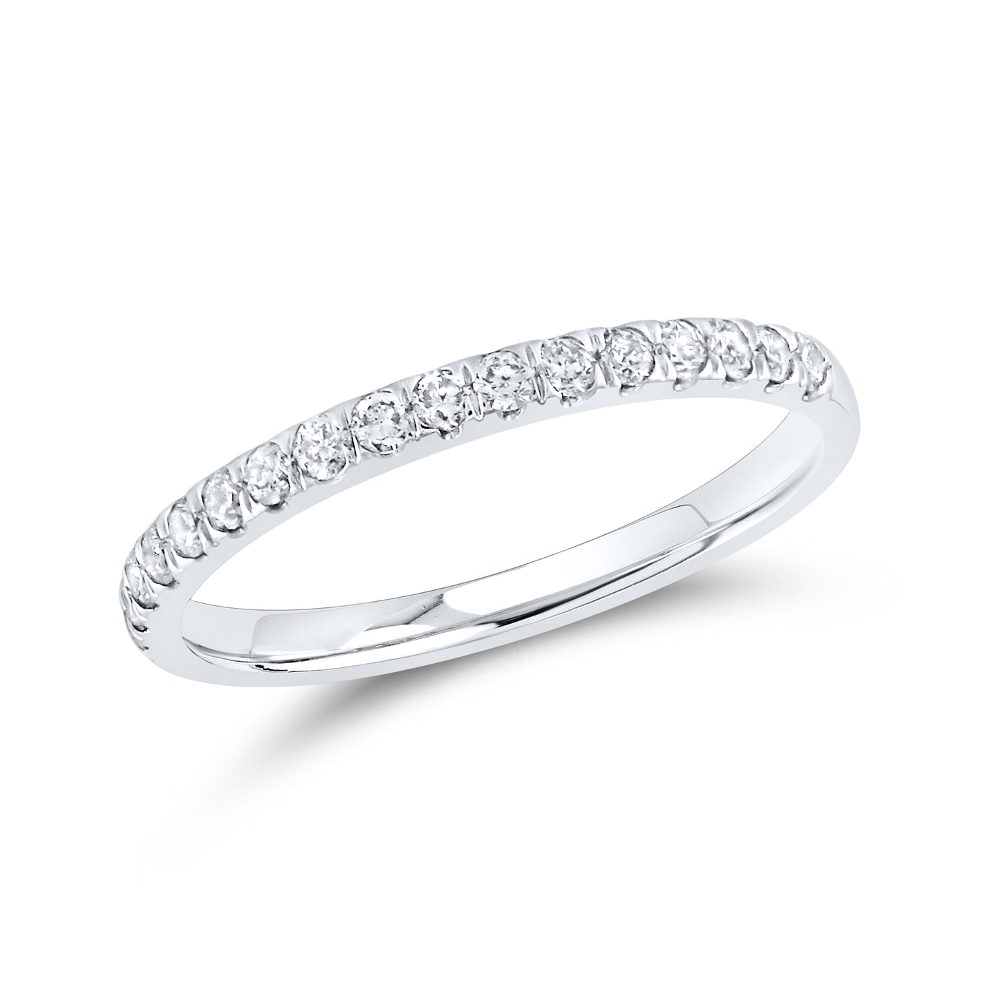 14kt White Gold 1 ctw Natural Diamond Bridal Ring