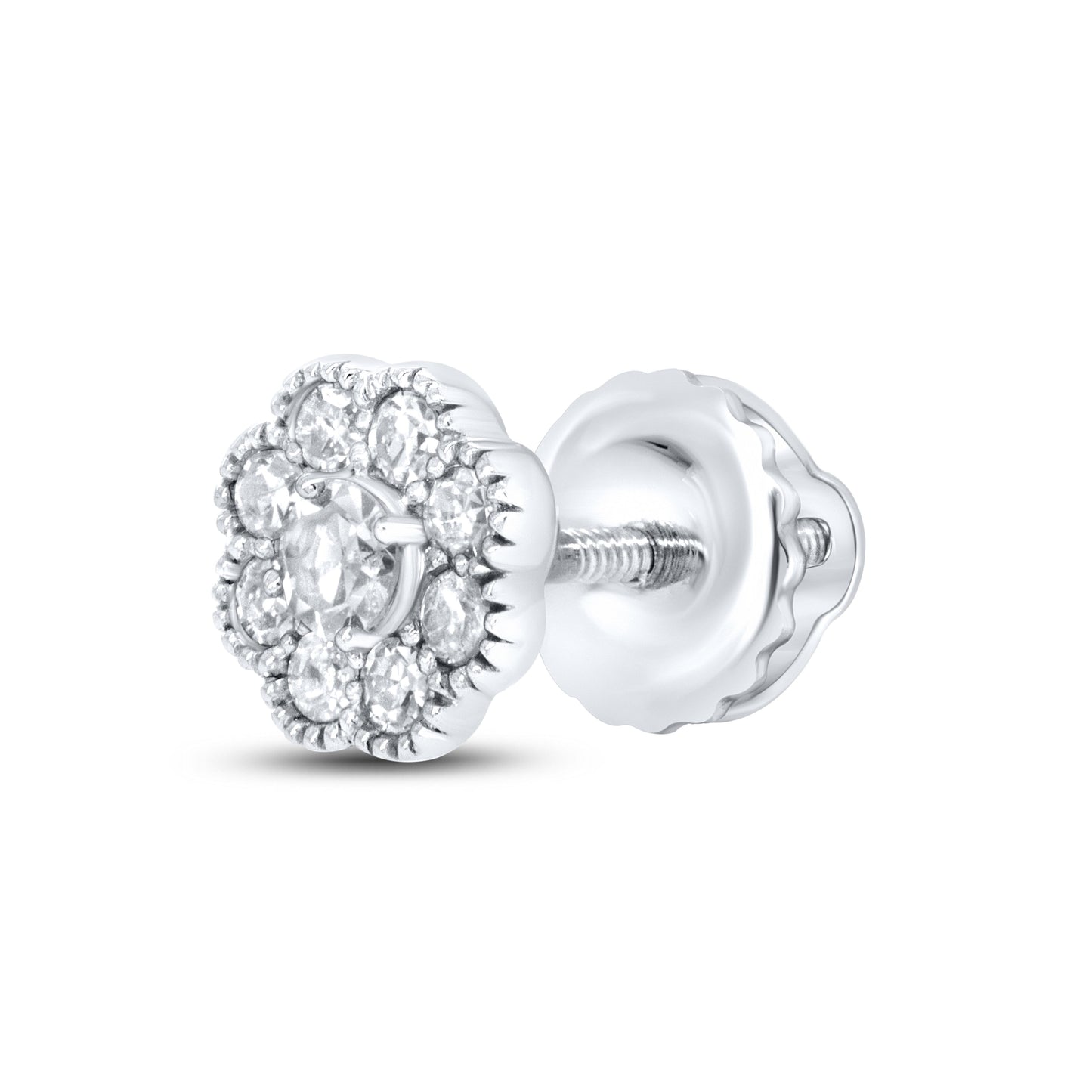 10kt White Gold 0.22 CTW Diamond Earrings