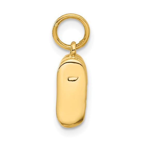 10kt Yellow Gold Single Baby Shoe Charm
