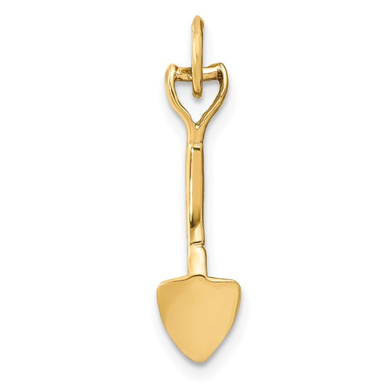 10kt Yellow Gold 3-D Spade Charm