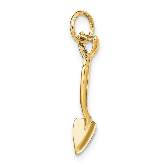 10kt Yellow Gold 3-D Spade Charm